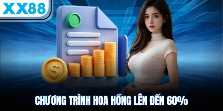 Chương trình hoa hồng đại lý XX88 cực khủng lên đến 60%