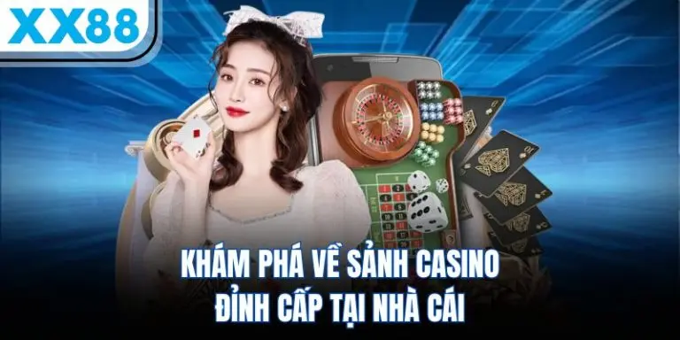 Sảnh Live Casino XX88 với công nghệ truyền hình trực tiếp 4K cực sắc nét