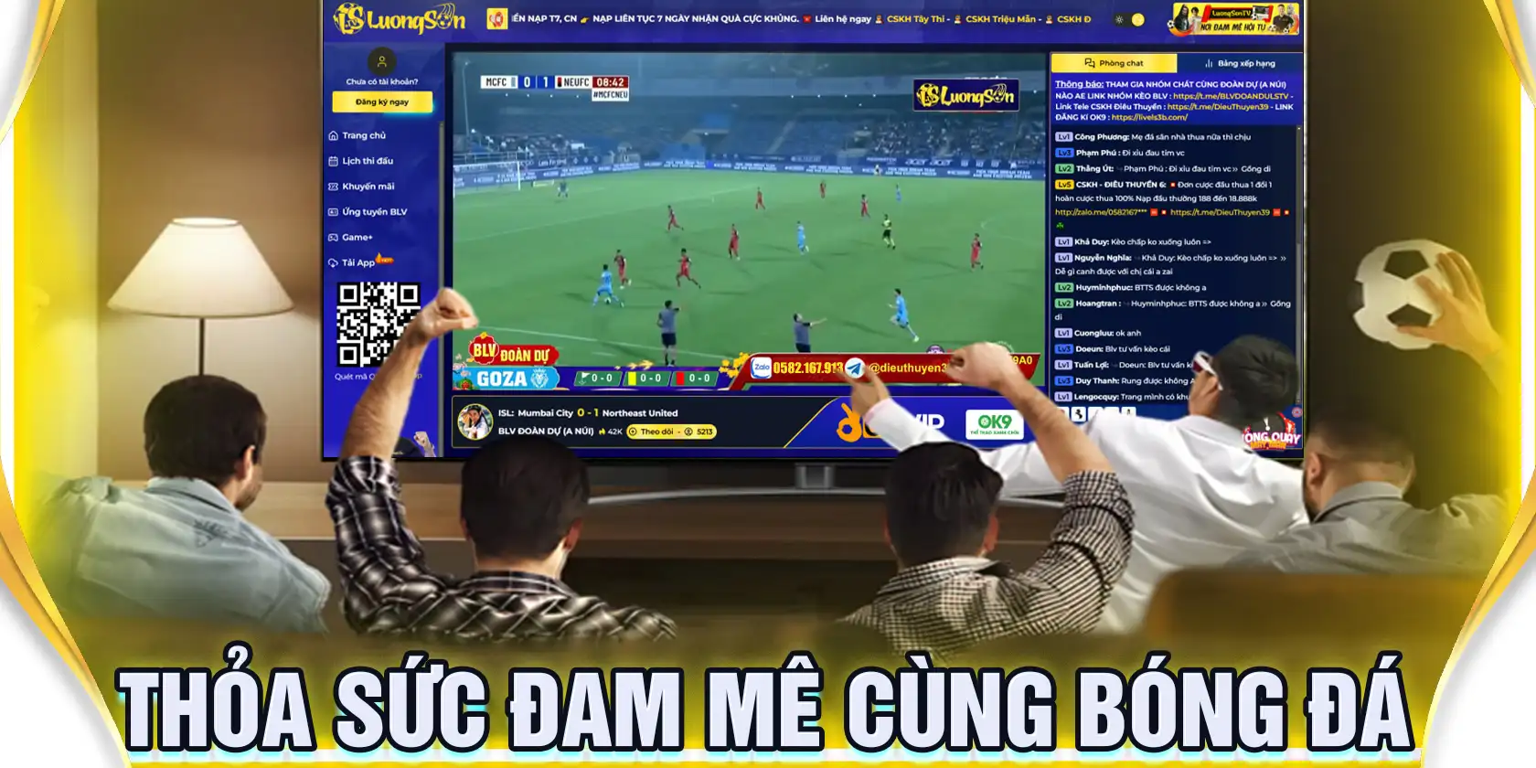 Lương Sơn TV và KJC trực tiếp bóng đá 4K tại XX88